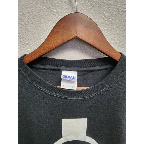 Y2K Twin Method Band Tee Large Black Logo Graphic Rock Metal Concert Shirt - Picture 3 of 7